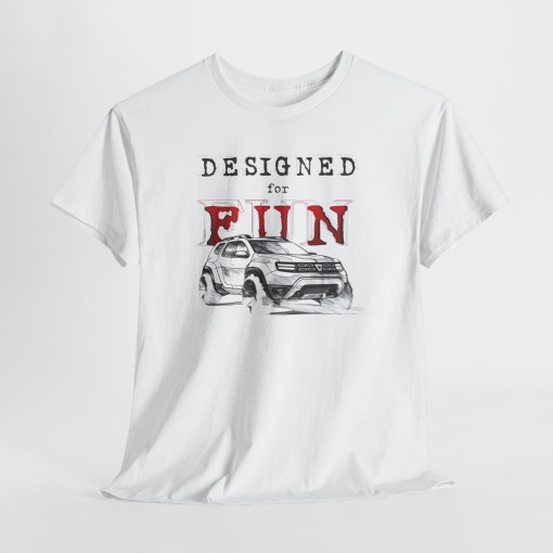 DACIA DUSTER Designed for Fun – Unisex-T-Shirt für Männer und Frauen – Grafikdesign im Designer