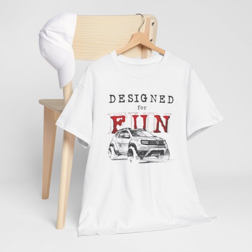 DACIA DUSTER Designed for Fun – T-shirt unisex per uomo e donna – Grafica in stile designer