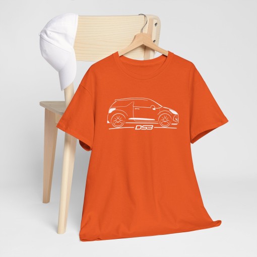 T-shirt homme avec silhouette de CITROEN DS3 Racing
