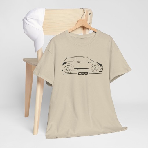 T-shirt homme avec silhouette de CITROEN DS3 Racing
