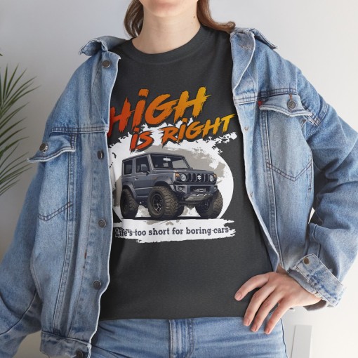 Suzuki Jimny High is Right T-shirt da uomo per gli appassionati di SUZUKI