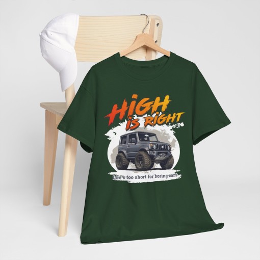 Suzuki Jimny High is Right T-shirt homme pour les passionnés de SUZUKI