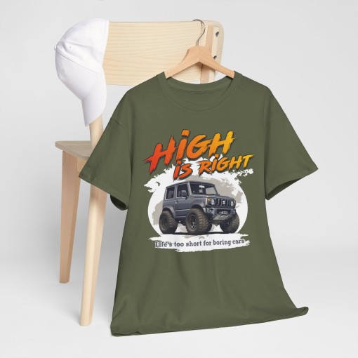 Suzuki Jimny High is Right T-shirt homme pour les passionnés de SUZUKI