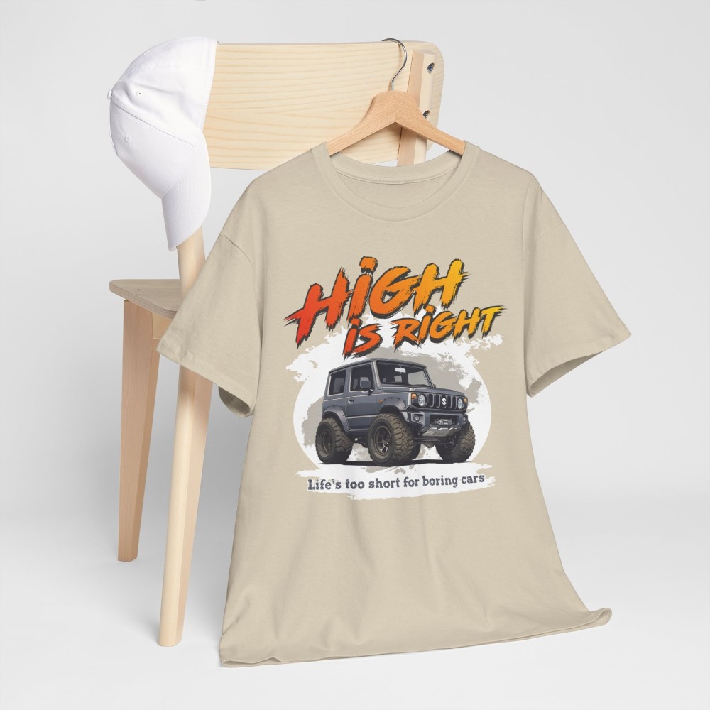 Suzuki Jimny High is Right men’s T-shirt for SUZUKI enthusiasts