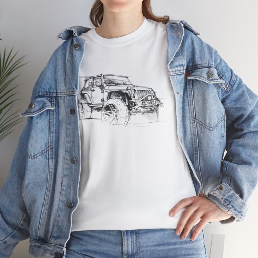 WRANGLER Minimalist T-shirt da uomo per gli appassionati di JEEP
