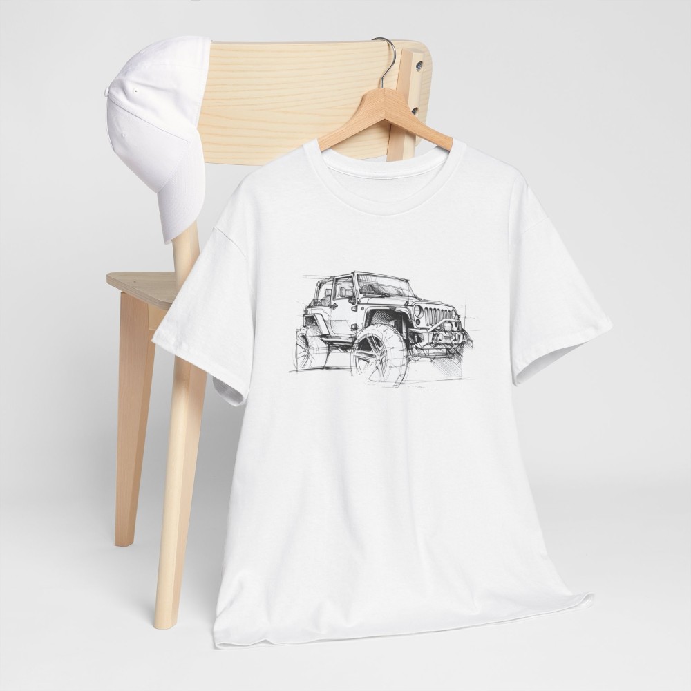 WRANGLER Minimalist men’s T-shirt for JEEP enthusiasts