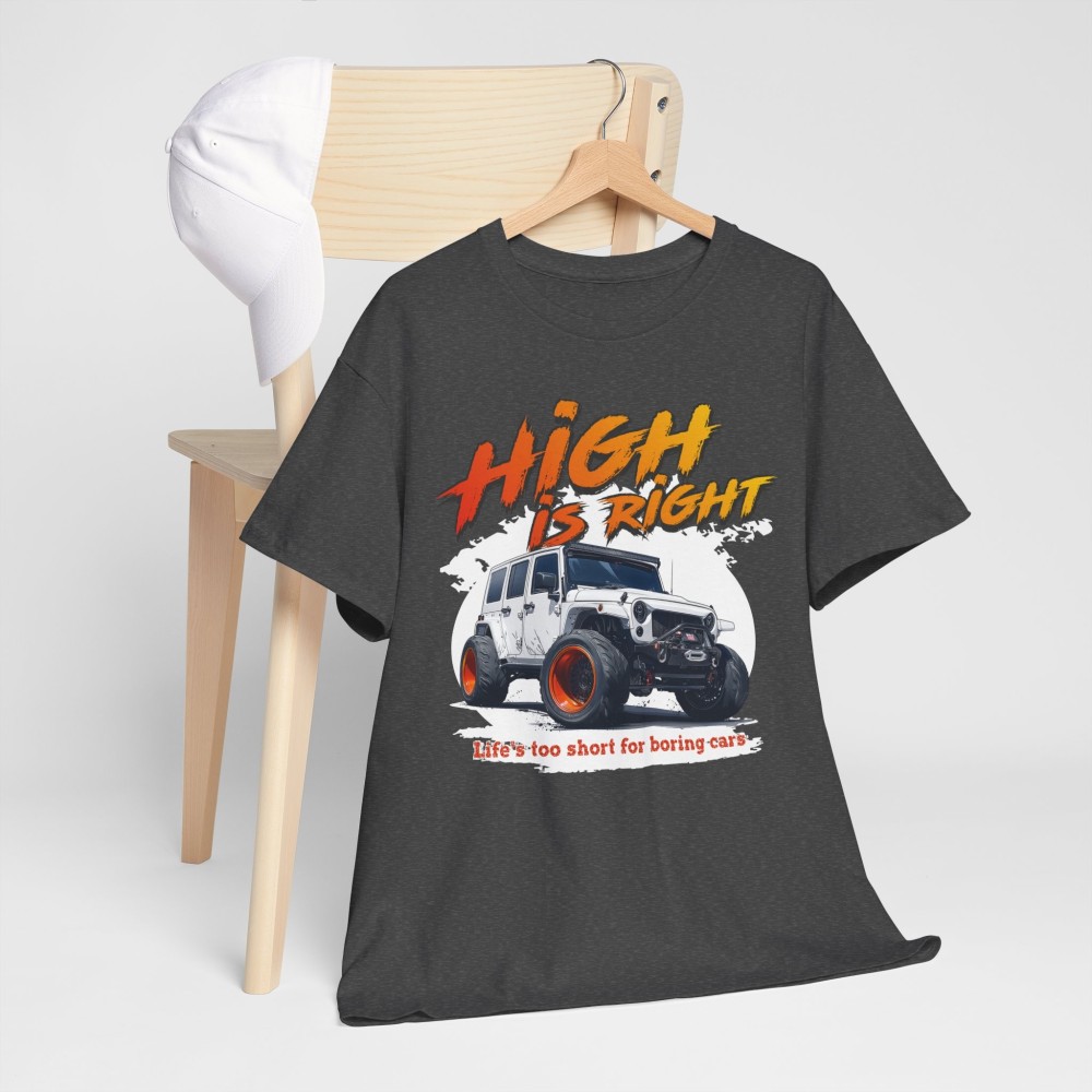 WRANGLER High is Right men’s T-shirt for JEEP enthusiasts