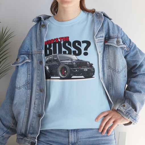 WRANGLER Who's The Boss T-shirt da uomo per gli appassionati di JEEP