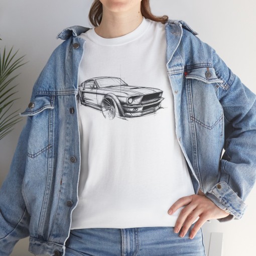 Vintage Ford Mustang T-shirt da uomo per gli appassionati di Mustang - Designer style