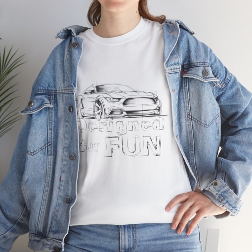 Ford Mustang Designed for Fun T-shirt homme pour les passionnés de Mustang
