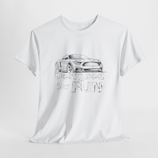Ford Mustang Designed for Fun men’s T-shirt for Mustang enthusiasts