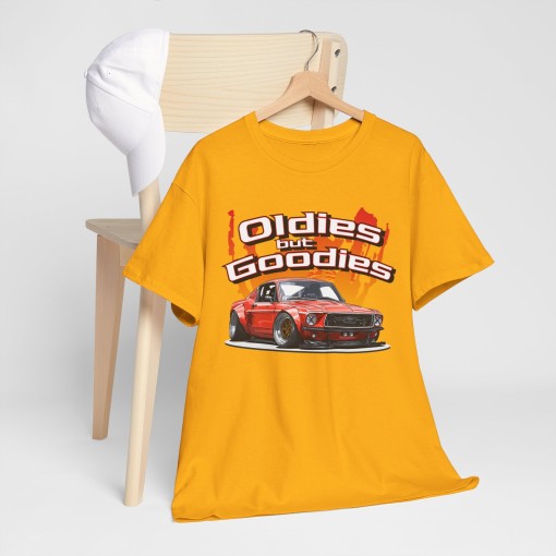 Ford Mustang Vintage Oldies but Goodies men’s T-shirt for Mustang enthusiasts