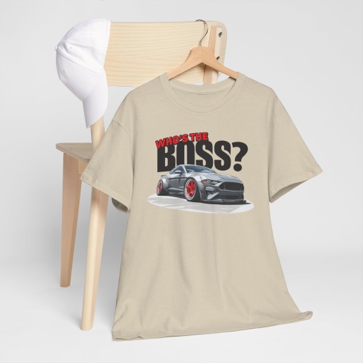 Ford Mustang Who's the Boss men’s T-shirt for Mustang enthusiasts