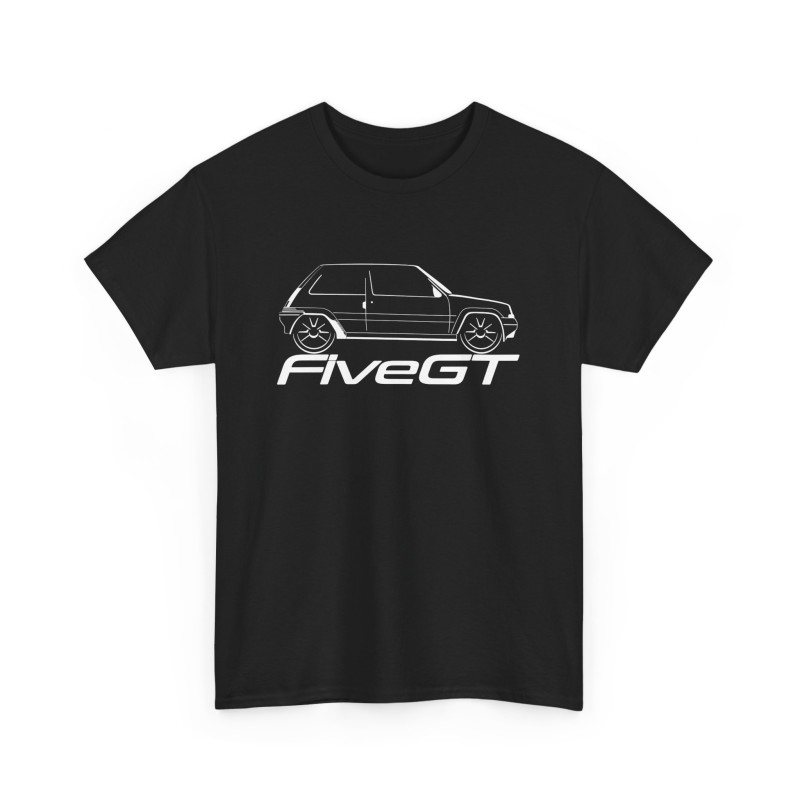 Super 5 GT Turbo Tshirt homme silhouette youngtimer