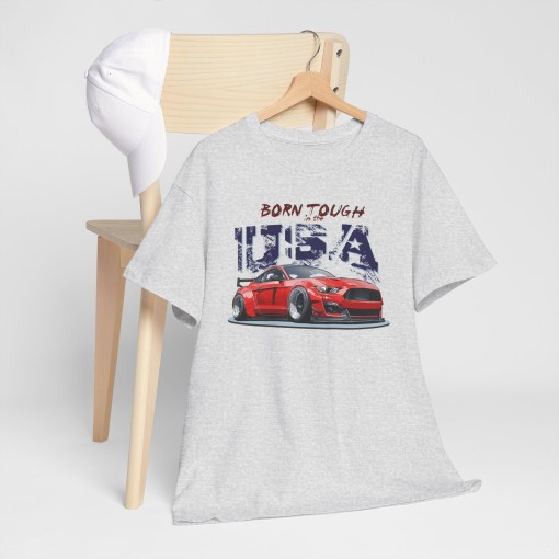 Ford Mustang Born Tough in the USA T-shirt homme pour les passionnés de Mustang