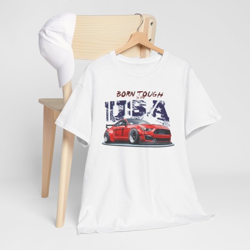 Ford Mustang Born Tough in the USA T-shirt homme pour les passionnés de Mustang