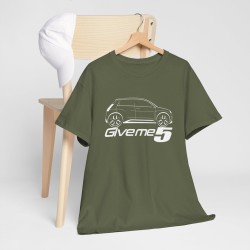 GIVE ME 5 Men Tshirt with RENAULT 5 E-Tech silhouette