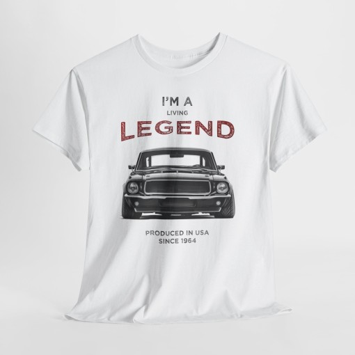 Ford MUSTANG vintage I'm a Living Legend – Unisex-T-Shirt für Männer und Frauen – Grafikdesign im Designersti