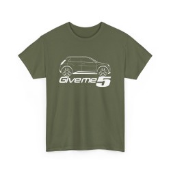 GIVE ME 5 Men Tshirt with RENAULT 5 E-Tech silhouette