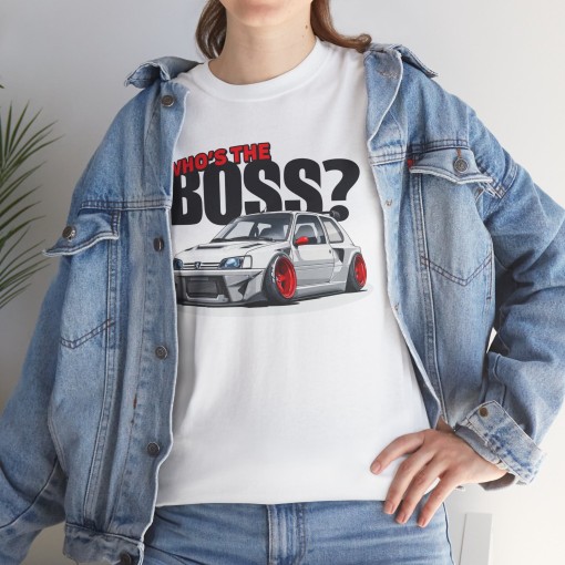 PEUGEOT 106 MAXI Who's The Boss T-shirt unisex per uomo e donna