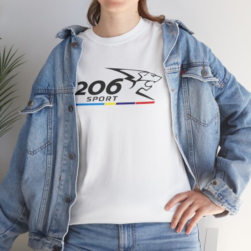 PEUGEOT 206 SPORT - T-shirt mixte pour homme et femme