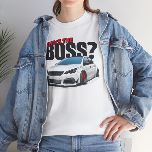 PEUGEOT 308 MAXI Who's The Boss T-shirt unisex per uomo e donna