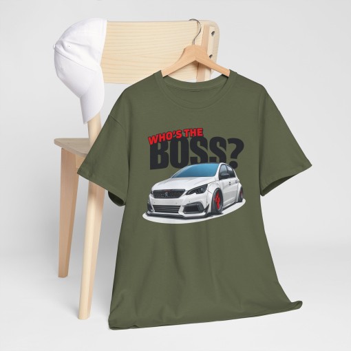 PEUGEOT 308 MAXI Who's The Boss T-shirt unisex per uomo e donna