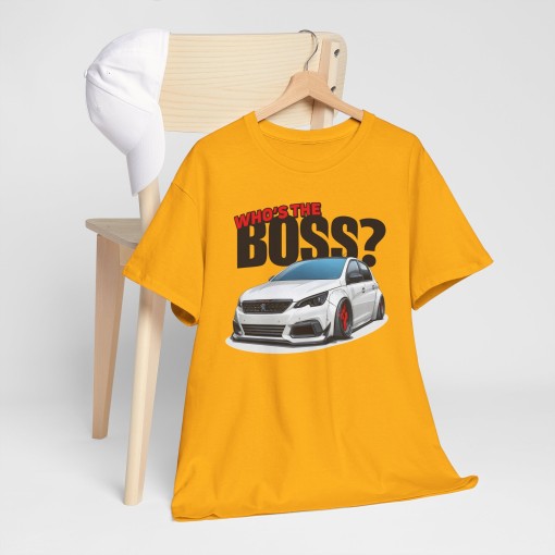 PEUGEOT 308 MAXI Who's The Boss T-shirt unisex per uomo e donna