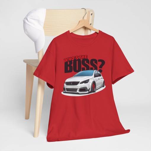 PEUGEOT 308 MAXI Who's The Boss T-shirt unisex per uomo e donna