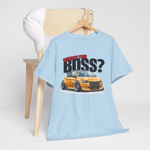 PEUGEOT 208 MAXI Who's The Boss T-shirt unisex per uomo e donna
