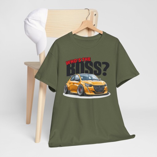 PEUGEOT 208 MAXI Who's The Boss Unisex T-shirt for men and women