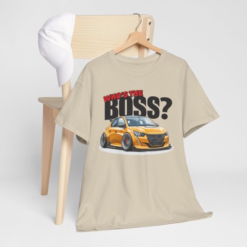 PEUGEOT 208 MAXI Who's The Boss Unisex T-shirt for men and women