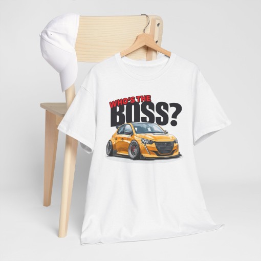 PEUGEOT 208 MAXI Who's The Boss T-shirt unisex per uomo e donna