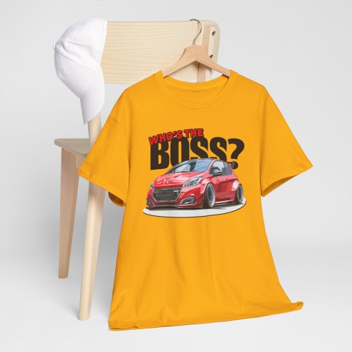PEUGEOT 208 GTi Who's The Boss T-shirt unisex per uomo e donna