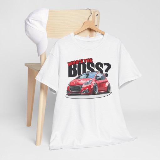 PEUGEOT 208 GTi Who's The Boss T-shirt unisex per uomo e donna