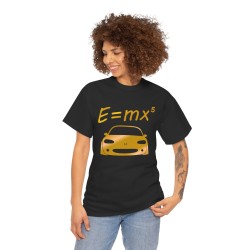 E : MX5 NB Men Tshirt for owner of MAZDA MX5 black and gold