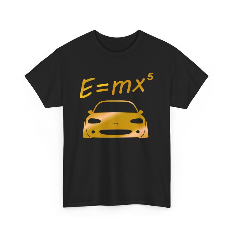 E : MX5 NB Männer T-Shirt für alle Besitzere MAZDA MX5 schwarz und Golden