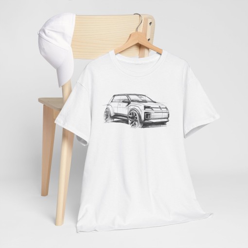 Renault 5 E-TEch Designer T-shirt unisex per uomo e donna