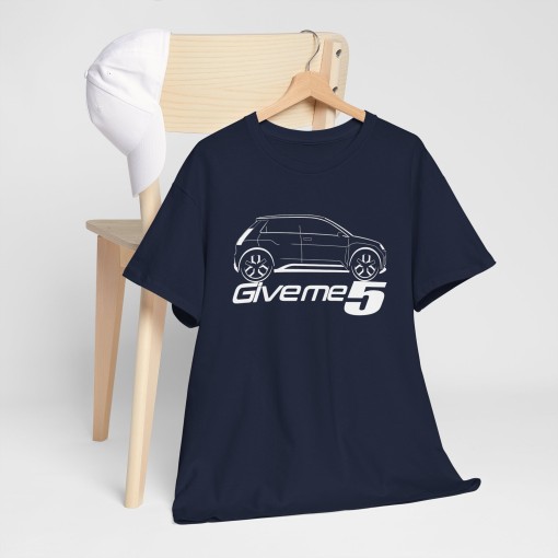 GIVE ME 5 Männer T-Shirt mit RENAULT 5 E-Tech silhouette