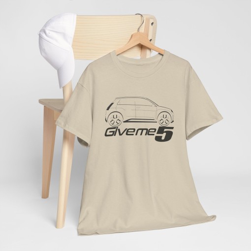 GIVE ME 5 Männer T-Shirt mit RENAULT 5 E-Tech silhouette