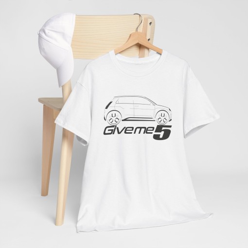 GIVE ME 5 Männer T-Shirt mit RENAULT 5 E-Tech silhouette