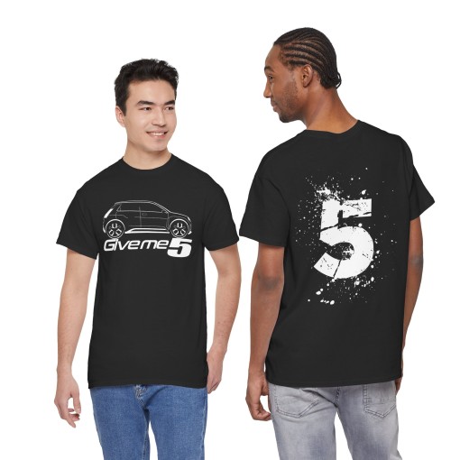 GIVE ME 5 Men T-shirt with RENAULT 5 E-Tech silhouette