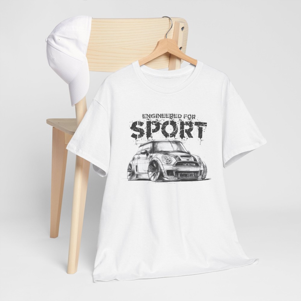 Mini Cooper S Engineered for Sport Unisex-T-Shirt für Männer und Frauen