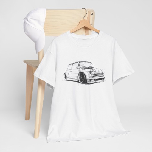 Vintage Mini Cooper Designer Unisex-T-Shirt für Männer und Frauen