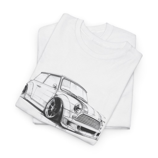 Vintage Mini Cooper Designer Unisex-T-Shirt für Männer und Frauen