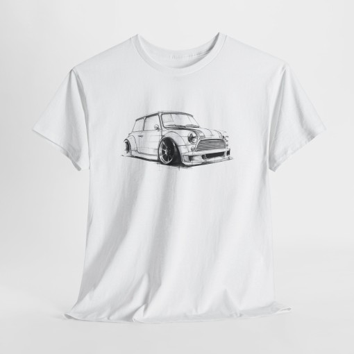 Vintage Mini Cooper Designer Unisex-T-Shirt für Männer und Frauen