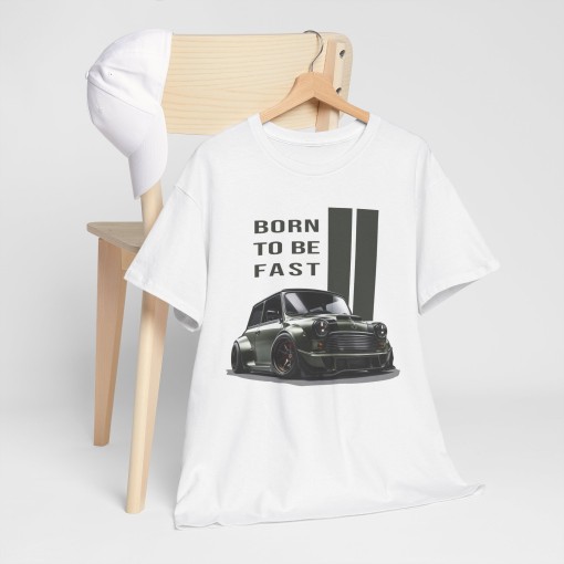 Vintage MINI COOPER Born to be Fast T-shirt homme