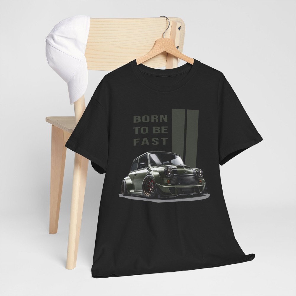 Vintage MINI COOPER Born to be Fast T-shirt homme