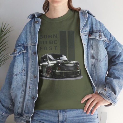 Vintage MINI COOPER Born to be Fast Männer T-Shirt