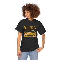 E : MX5 NC Men Tshirt for owner of MAZDA MX5 black and gold